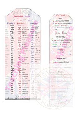 BOOKMARKS irregular verbs&tenses