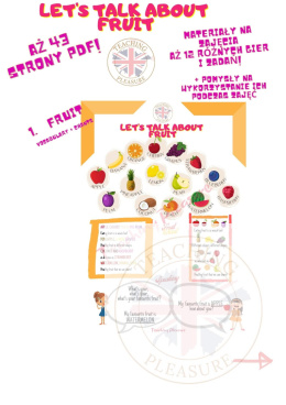 Let's talk about fruit! Vocabulary & speaking PACK