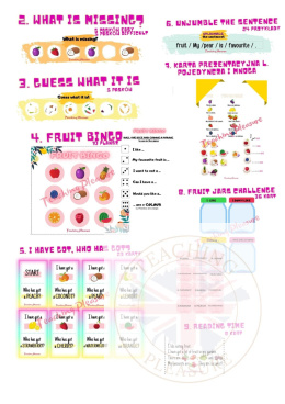 Let's talk about fruit! Vocabulary & speaking PACK